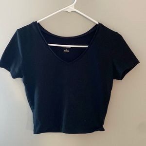 Black crop top